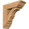 Ekena Millwork Balboa Traditional Smooth Bracket w/ Offset Brace, Western Red Cedar, 5 1/2"W x 16"D x 16"H BKT0604X16X16BOA01SWR - alternate 1